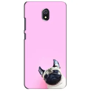 Бампер для Xiaomi Redmi 8A з картинкою "Песики" (Собака на рожевому)