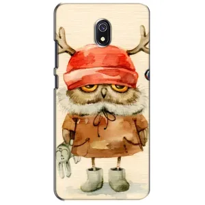 Чохли з принтом СОВИ для Xiaomi Redmi 8A (Сова у шапці)
