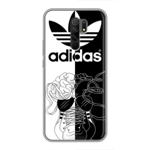 Чехол в стиле "Адидас" для Редми 9 (Adidas шнурки)