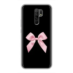 Чохол банти для Xiaomi Redmi 9 (Бант на чорному)
