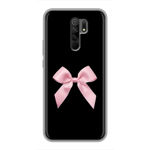 Чехол с рисунком «Бант на черном» для Xiaomi Redmi 9 Чехол с рисунком «Бант на черном» для Xiaomi Redmi 9