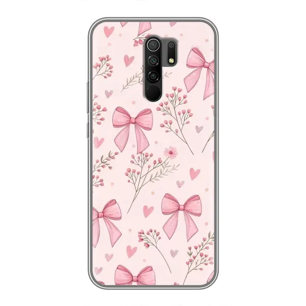 Чехол с рисунком «Банты с цветами» для Xiaomi Redmi 9 Чехол с рисунком «Банты с цветами» для Xiaomi Redmi 9