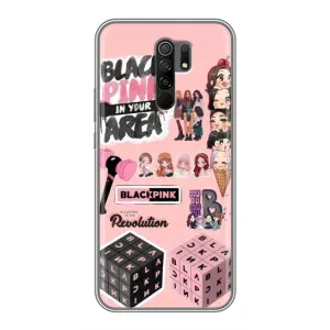 Чохли з картинкою для Xiaomi Redmi 9 (BLACK PINK колаж)