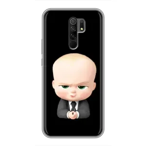Мультяшный принт на Чехол для Редми 9 (Бос)