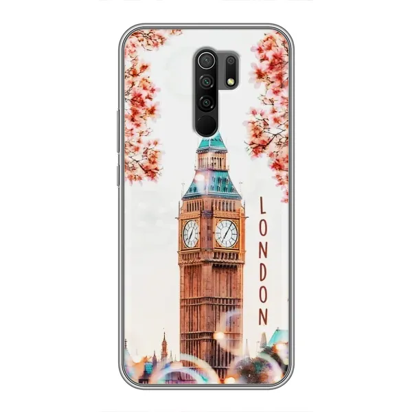 Чехол с рисунком «Часы Лондон» для Xiaomi Redmi 9 Чехол с рисунком «Часы Лондон» для Xiaomi Redmi 9