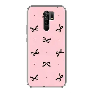 Чохол банти для Xiaomi Redmi 9 (Чорні бантики)
