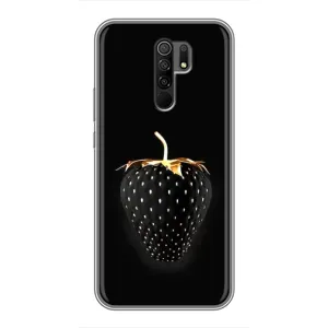 Чохол з зображенням смачної їжі для Xiaomi Redmi 9 (Чорна полуниця)