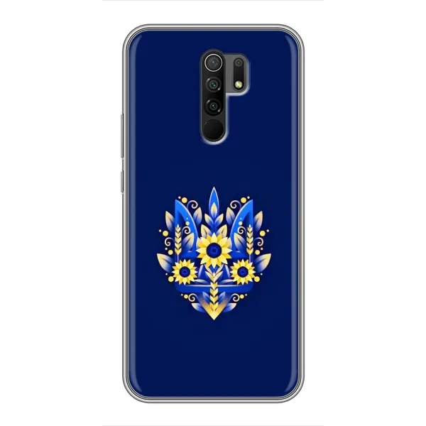 Чехол с рисунком «Цветущий Герб» для Xiaomi Redmi 9
