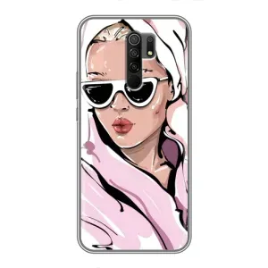 Чохол з картинкою Модні Дівчата Xiaomi Redmi 9 (Дівчина в халаті)