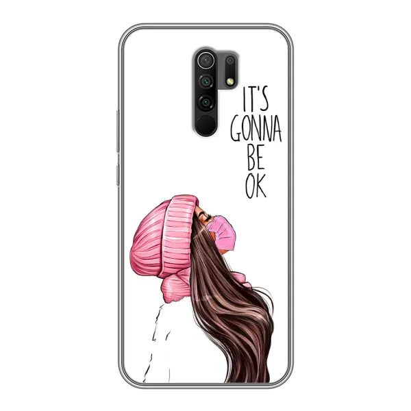 Чехол с рисунком «Девушка в маске» для Xiaomi Redmi 9 Чехол с рисунком «Девушка в маске» для Xiaomi Redmi 9