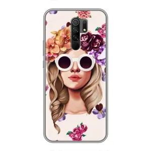 Чохол з картинкою Модні Дівчата Xiaomi Redmi 9 (Дівчина в окулярах)