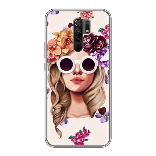 Чехол с рисунком «Девушка в очках» для Xiaomi Redmi 9 Чехол с рисунком «Девушка в очках» для Xiaomi Redmi 9