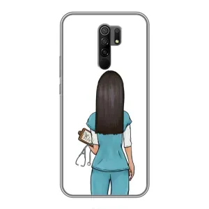Силиконовый бампер (Работники) на Xiaomi Redmi 9 (Доктор)