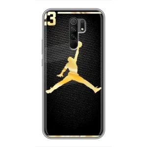 Силиконовый Чехол Nike Air Jordan на Редми 9 (Джордан 23)