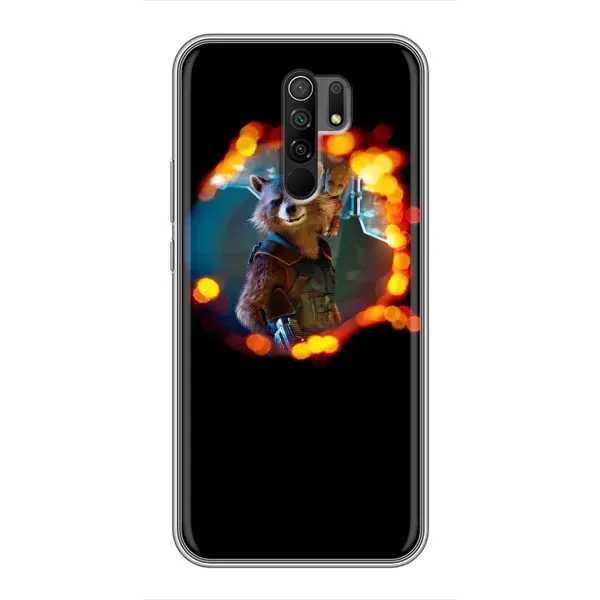 Чехол с рисунком «Енот Ракета» для Xiaomi Redmi 9