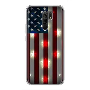 Чехол Флаг USA для Xiaomi Redmi 9 (Флаг США 2)