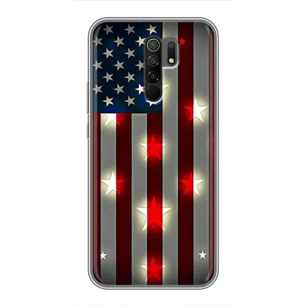 Чехол с рисунком «Флаг США 2» для Xiaomi Redmi 9 Чехол с рисунком «Флаг США 2» для Xiaomi Redmi 9