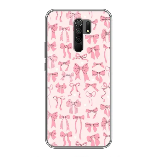 Чехол с рисунком «Фон бантики» для Xiaomi Redmi 9 Чехол с рисунком «Фон бантики» для Xiaomi Redmi 9