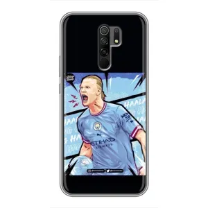 Чохли з принтом на Xiaomi Redmi 9 Футболіст (гол Ерлінг Холанд)