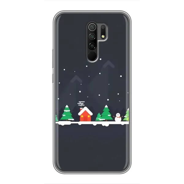 Чехол с рисунком «Город зимний» для Xiaomi Redmi 9 Чехол с рисунком «Город зимний» для Xiaomi Redmi 9