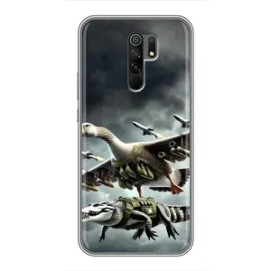 Чохол з мемами траралело тралала для Xiaomi Redmi 9 (Гусіні і крокоділо)