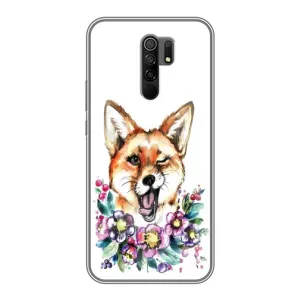 Чехол с Лисичкой для Xiaomi Redmi 9 (Хитрая лиса)
