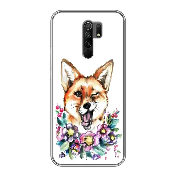 Чехол с рисунком «Хитрая лиса» для Xiaomi Redmi 9 Чехол с рисунком «Хитрая лиса» для Xiaomi Redmi 9