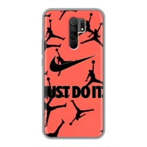 Силиконовый Чехол Nike Air Jordan на Редми 9