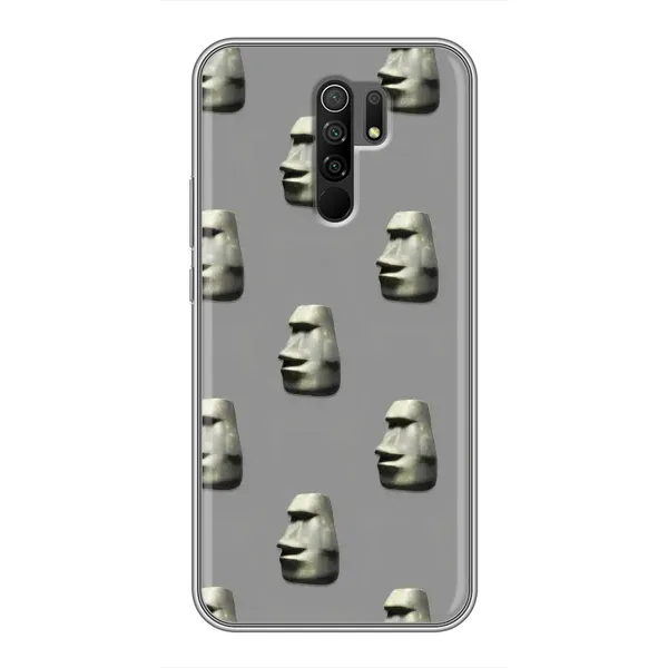 Чехол с рисунком «Каменное лицо» для Xiaomi Redmi 9 Чехол с рисунком «Каменное лицо» для Xiaomi Redmi 9