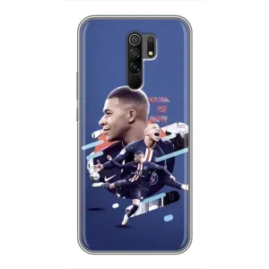 Чехол (TPU) с Футболистом на Xiaomi Redmi 9 (Килиан)