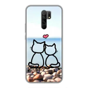 Силиконовые Чехлы Любимому человеку для Xiaomi Redmi 9 (Котейки)