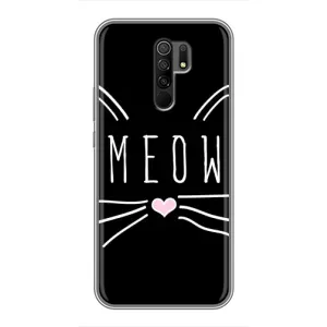 Бампер с изображением Котиков для Редми 9 (КОТИК MEOW)