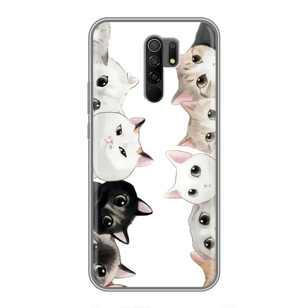 Чехол с рисунком «Коты» для Xiaomi Redmi 9