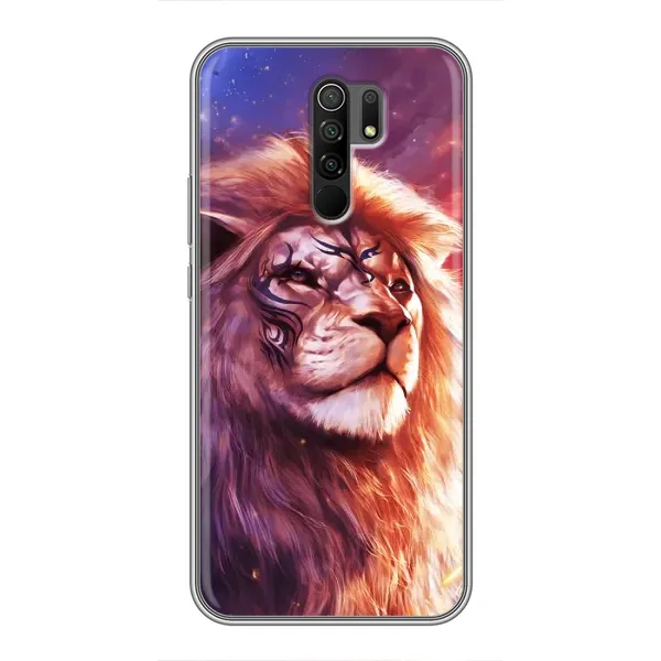 Чехол с рисунком «Красочный ЛЕВ» для Xiaomi Redmi 9 Чехол с рисунком «Красочный ЛЕВ» для Xiaomi Redmi 9