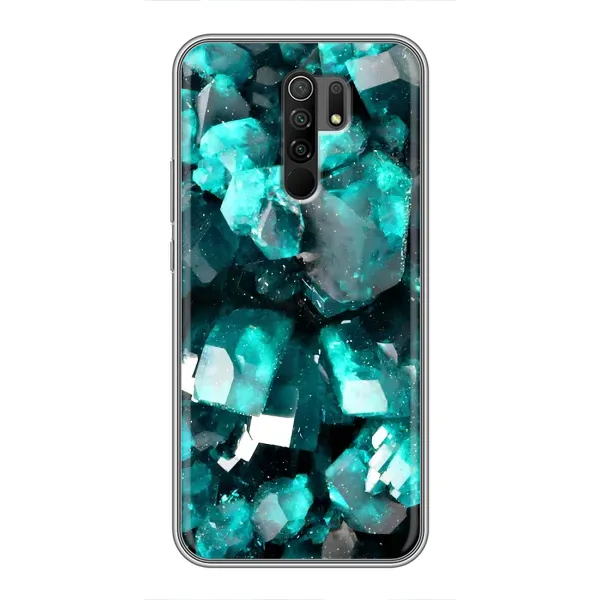 Чехол с рисунком «Кристалы» для Xiaomi Redmi 9 Чехол с рисунком «Кристалы» для Xiaomi Redmi 9