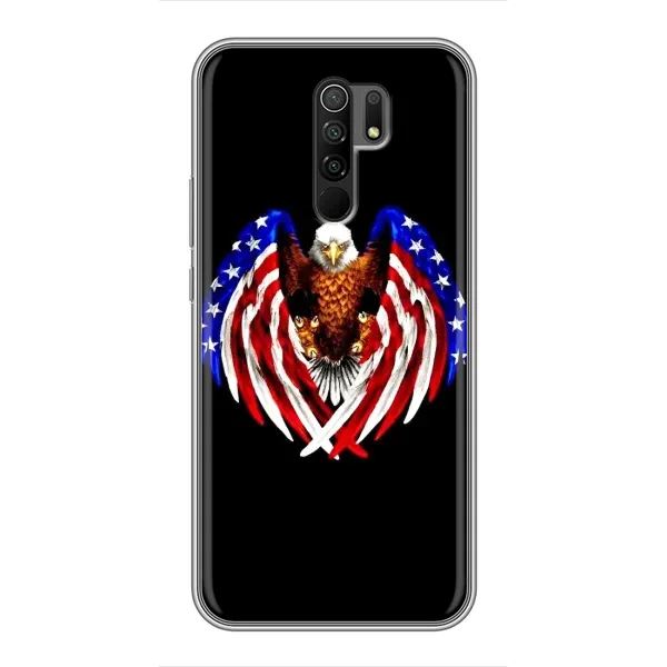Чехол с рисунком «Крылья США» для Xiaomi Redmi 9 Чехол с рисунком «Крылья США» для Xiaomi Redmi 9