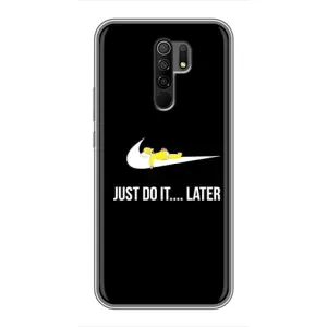Силиконовый Чехол на Xiaomi Redmi 9 с картинкой Nike (Later)