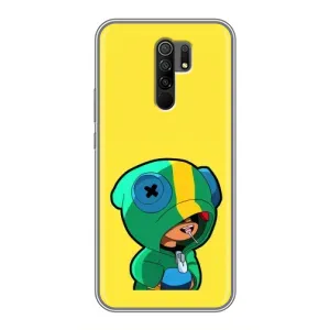 Чохол Бравл Старс для Xiaomi Redmi 9 (Леон (LEON))