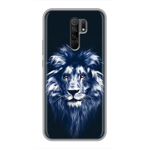 Чехол с рисунком «Лев - синий» для Xiaomi Redmi 9 Чехол с рисунком «Лев - синий» для Xiaomi Redmi 9
