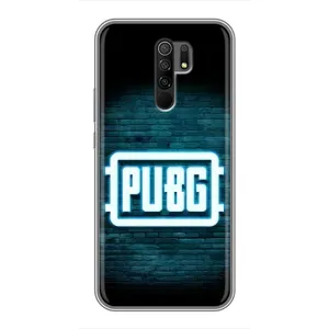 Чехол (TPU) с картинкой "Лого Пабг" на Редми 9 (Лого PUBG)