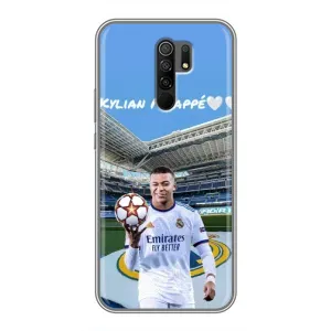 Чехол (TPU) с Футболистом на Xiaomi Redmi 9 (Mbappe Real)