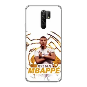 Чехол (TPU) с Футболистом на Xiaomi Redmi 9 (Мбаппе Реал)