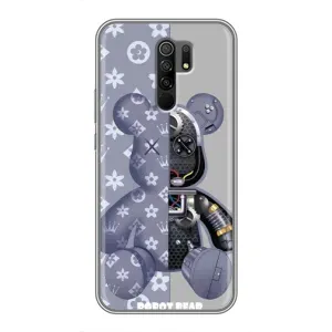Силиконовый чехол для Xiaomi Redmi 9 (Медведь Louis Vuitton)