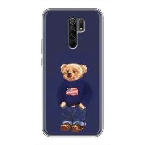 Чохли Мішка Тедді для Редмі 9 (Мішка USA)