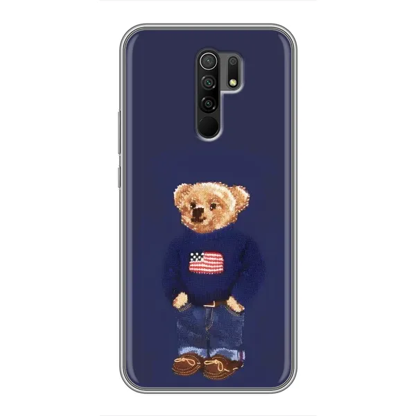 Чехол с рисунком «Мишка USA» для Xiaomi Redmi 9 Чехол с рисунком «Мишка USA» для Xiaomi Redmi 9