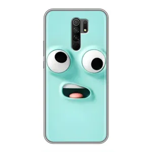 Силиконовые Чехлы (смешные стикеры) для Xiaomi Redmi 9 (Забавное мятное лицо)