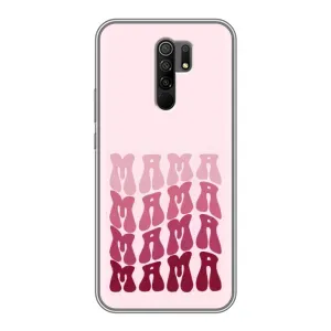 Чехлы на день мамы для Редми 9 (Надпись мама)