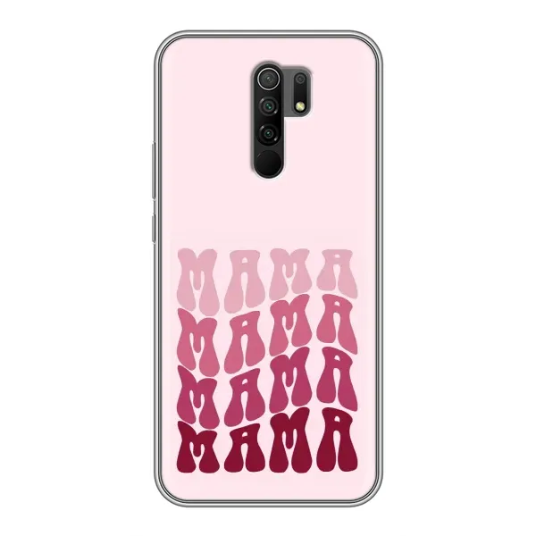 Чехол с рисунком «Надпись мама» для Xiaomi Redmi 9