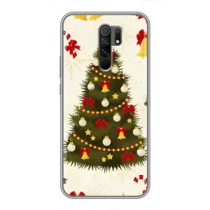 Чехол Новогодняя Елка на Xiaomi Redmi 9 (Новогодний принт)