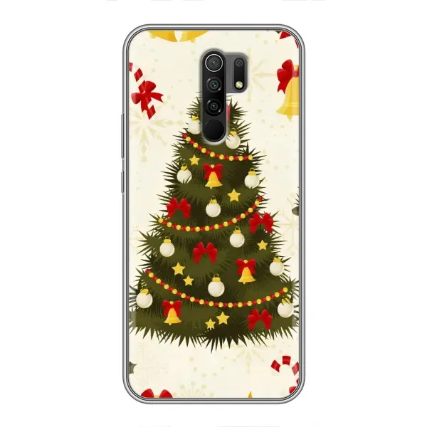 Чехол с рисунком «Новогодний принт» для Xiaomi Redmi 9 Чехол с рисунком «Новогодний принт» для Xiaomi Redmi 9
